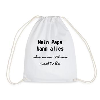 Papa kann alles - Turnbeutel - Weiß - Vorne