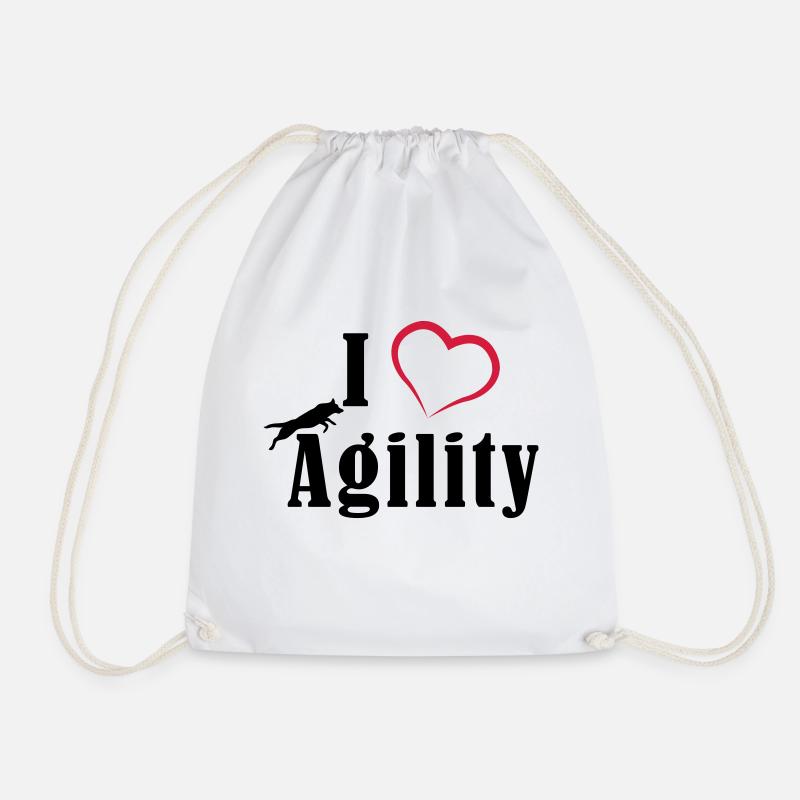 I Love Agility - Turnbeutel - Weiß