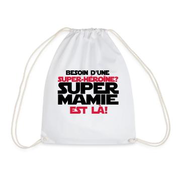 super mamie est là - Sac de sport léger - blanc - Devant