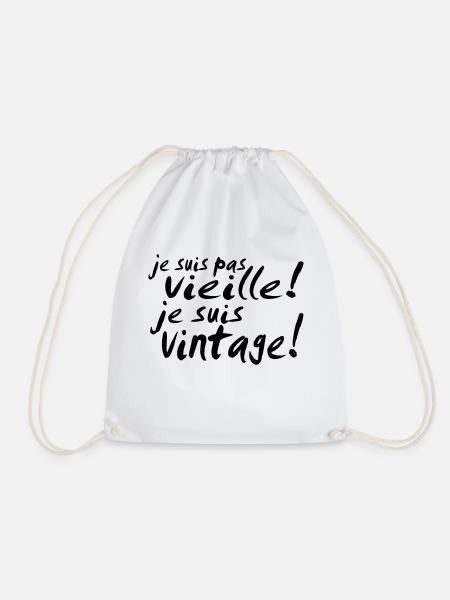 je suis pas vieille - Sac de sport léger - blanc