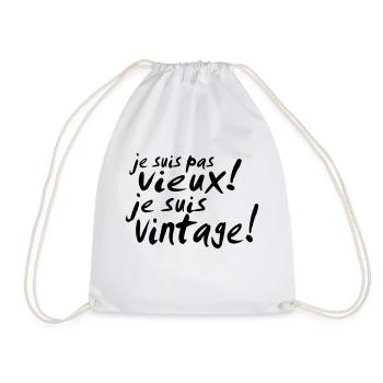 je suis pas vieux - Sac de sport léger - blanc - Devant