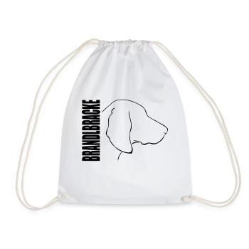 Brandlbracke Profile Hunting Dog Hunting Dogs Wilsigns - Drawstring Bag - white - Front