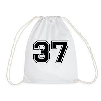 37 - Drawstring Bag - white - Front