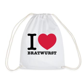 i love bratwurst - Turnbeutel - Weiß - Vorne