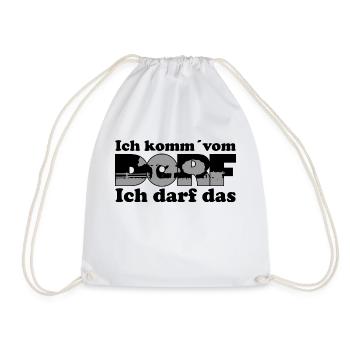 Ich komm vom Dorf - Turnbeutel - Weiß - Vorne