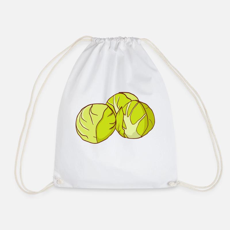Choux de Bruxelles Choux de chou de Bruxelles choux de chou - Sac de sport léger - blanc
