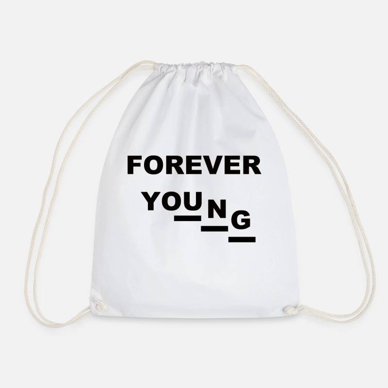 Forever Young (1) - Turnbeutel - Weiß