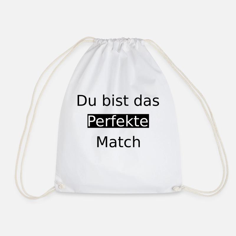 Perfekte Match - Turnbeutel - Weiß