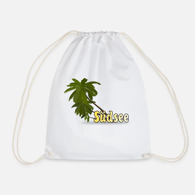 South Seas - Drawstring Bag - white