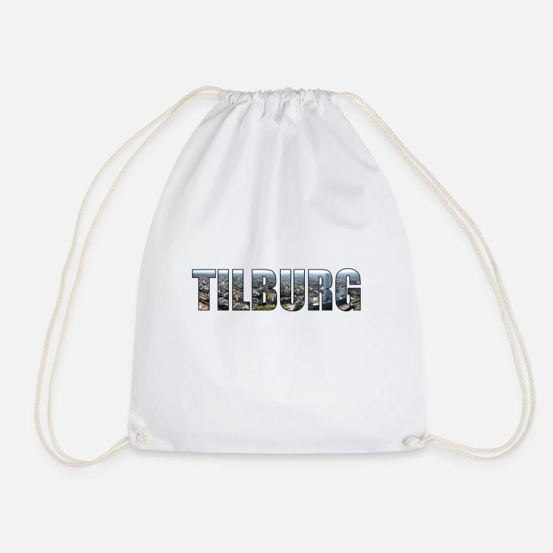 NETHERLANDS TILBURG - Drawstring Bag - white