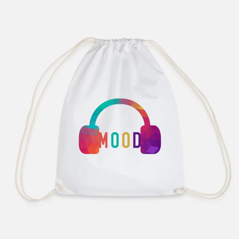 Mood - Drawstring Bag - white