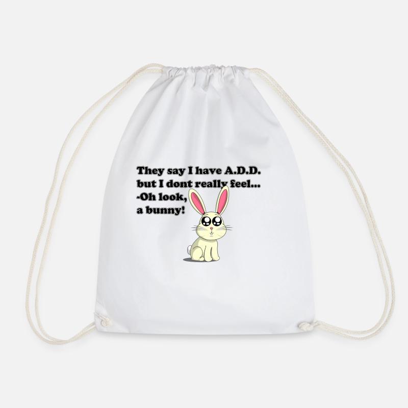 ADD bunny - Drawstring Bag - white