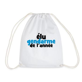 Elu Gendarme de l'année ! - Sac de sport léger - blanc - Devant