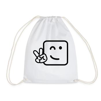 Visage cool - Sac de sport léger - blanc - Devant
