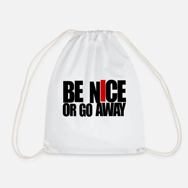 be nice - Turnbeutel - Weiß