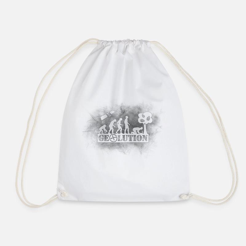 Geolution-dark-grunge - Sac de sport léger - blanc
