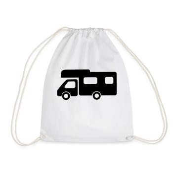 Wohnmobil - Turnbeutel - Weiß - Vorne