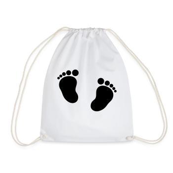 baby_fuesse_1__f1 - Drawstring Bag - white - Front