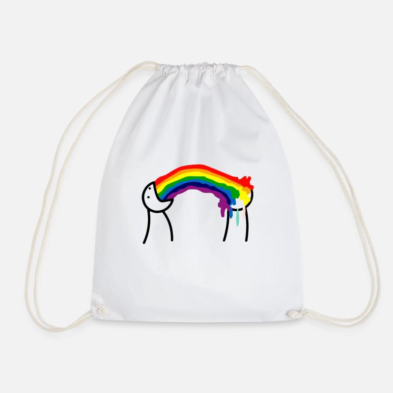 RAINBOW VOMIT - Turnbeutel - Weiß