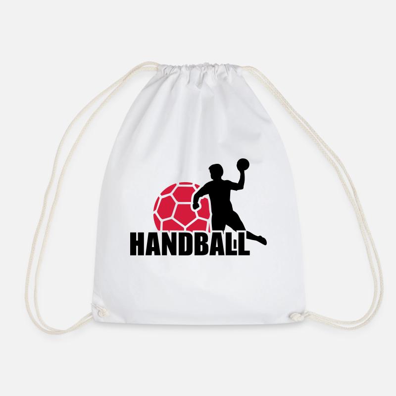 Handball - Turnbeutel - Weiß