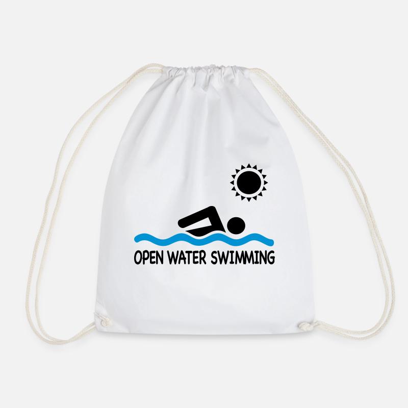 open water swimming - Turnbeutel - Weiß