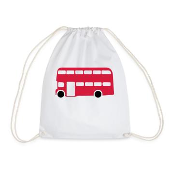 English English bus 1 - Drawstring Bag - white - Front