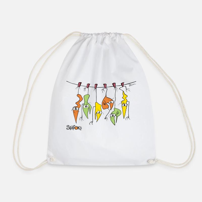 Skewer Shadoks - Drawstring Bag - white