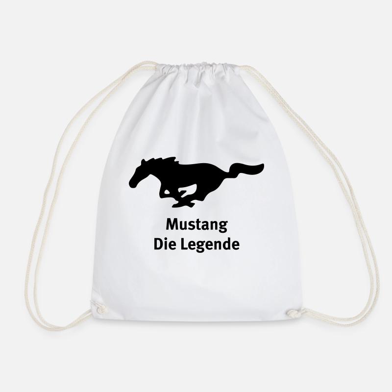 The legend - Drawstring Bag - white