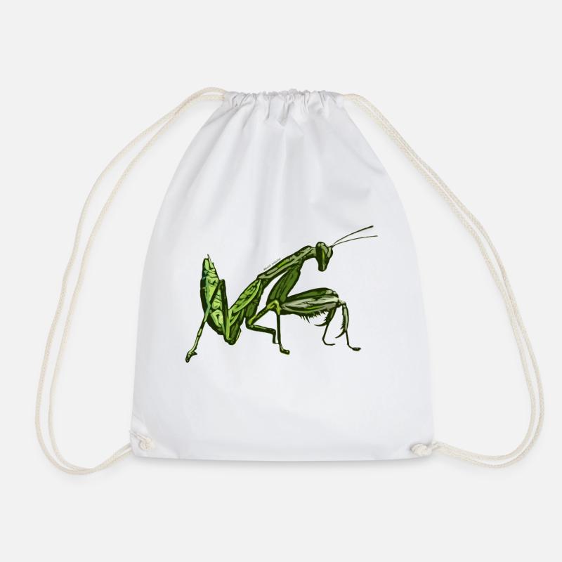 Mantis religiosa - Liebe zu Insekten - Turnbeutel - Weiß