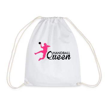 handball queen - Turnbeutel - Weiß - Vorne