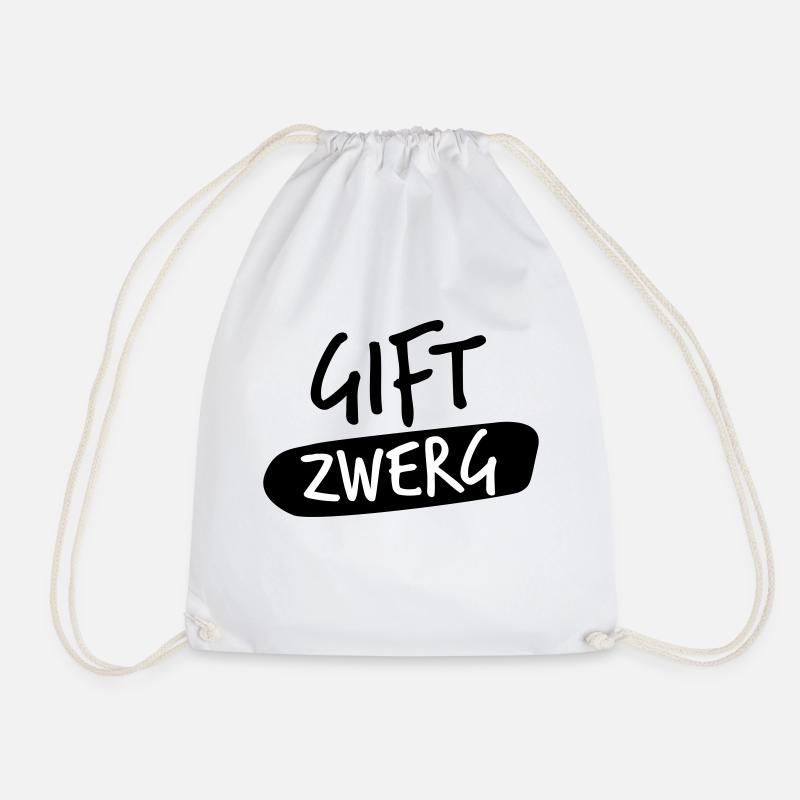 gift zwerg - Turnbeutel - Weiß