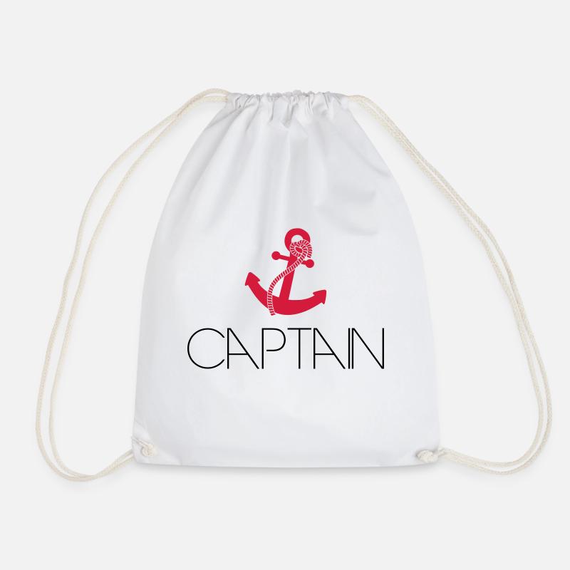 Captain Cool ancre Logo - Sac de sport léger - blanc