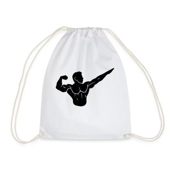 Musculation - Sac de sport léger - blanc - Devant