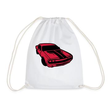 dessin de voiture de course américaine vintage dod - Sac de sport léger - blanc - Devant