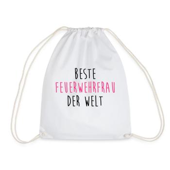 Feuerwehrmann Feuerwehrfrau Feuer Feuerwehr - Turnbeutel - Weiß - Vorne