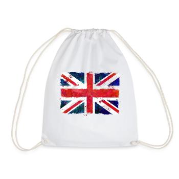 Union Jack - UK Flag - Turnbeutel - Weiß - Vorne