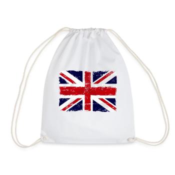 Union Jack - UK Flag - Turnbeutel - Weiß - Vorne
