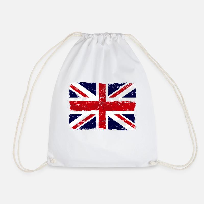 Union Jack - UK Flag - Turnbeutel - Weiß