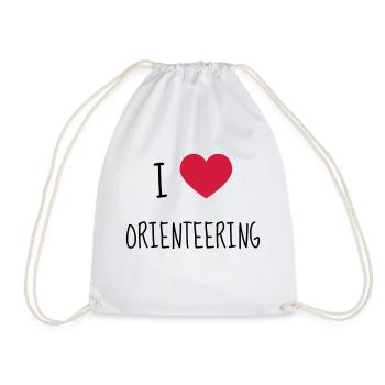 Orienteering / Orienteer / Orientierungslauf - Turnbeutel - Weiß - Vorne