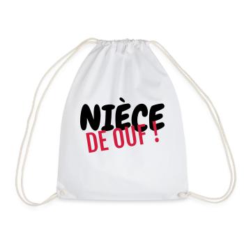 Niece Nichte Nièce Baby Bébé Family - Drawstring Bag - white - Front