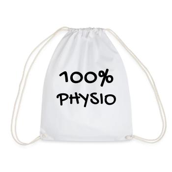 Physiotherapy Physio Krankengymnast Kiné Doctor - Drawstring Bag - white - Front