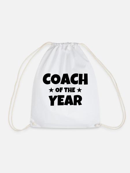 Coach / Coaching / Trainer / Sport - Turnbeutel - Weiß