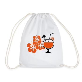 hawaii_blumen_cocktail - Sac de sport léger - blanc - Devant