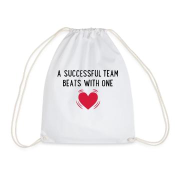 team - Drawstring Bag - white - Front