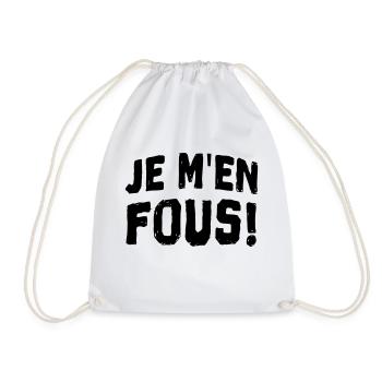 Je m'en fous - Sac de sport léger - blanc - Devant