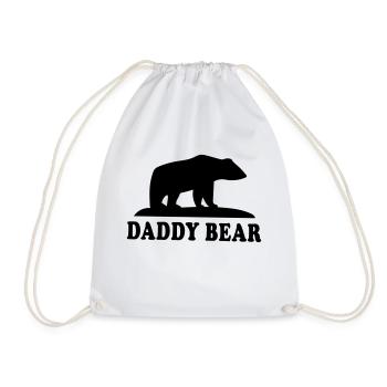 DADDY BEAR - Turnbeutel - Weiß - Vorne