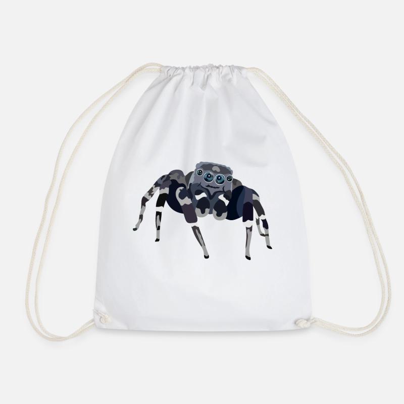 Spinne - Spider - Turnbeutel - Weiß