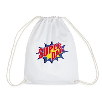 SUPER-PAPA - Sac de sport léger - blanc - Devant