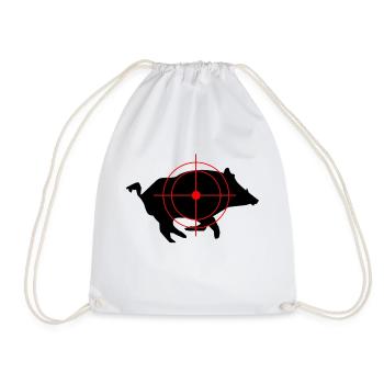 SANGLIER PASSION CHASSEWILD BOAR - Sac de sport léger - blanc - Devant