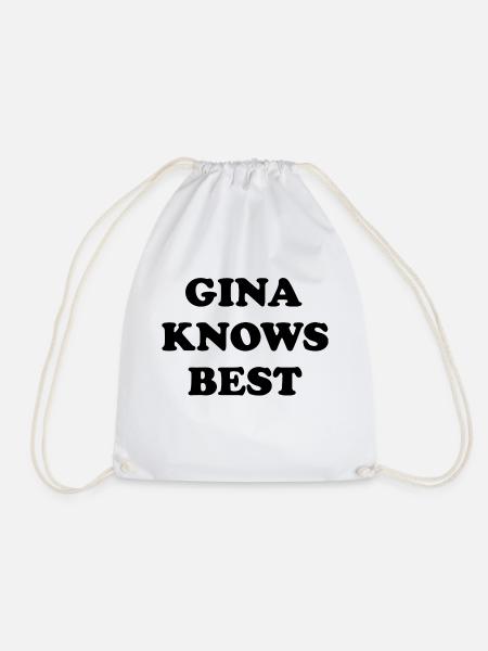 Gina Knows Beste - Turnbeutel - Weiß